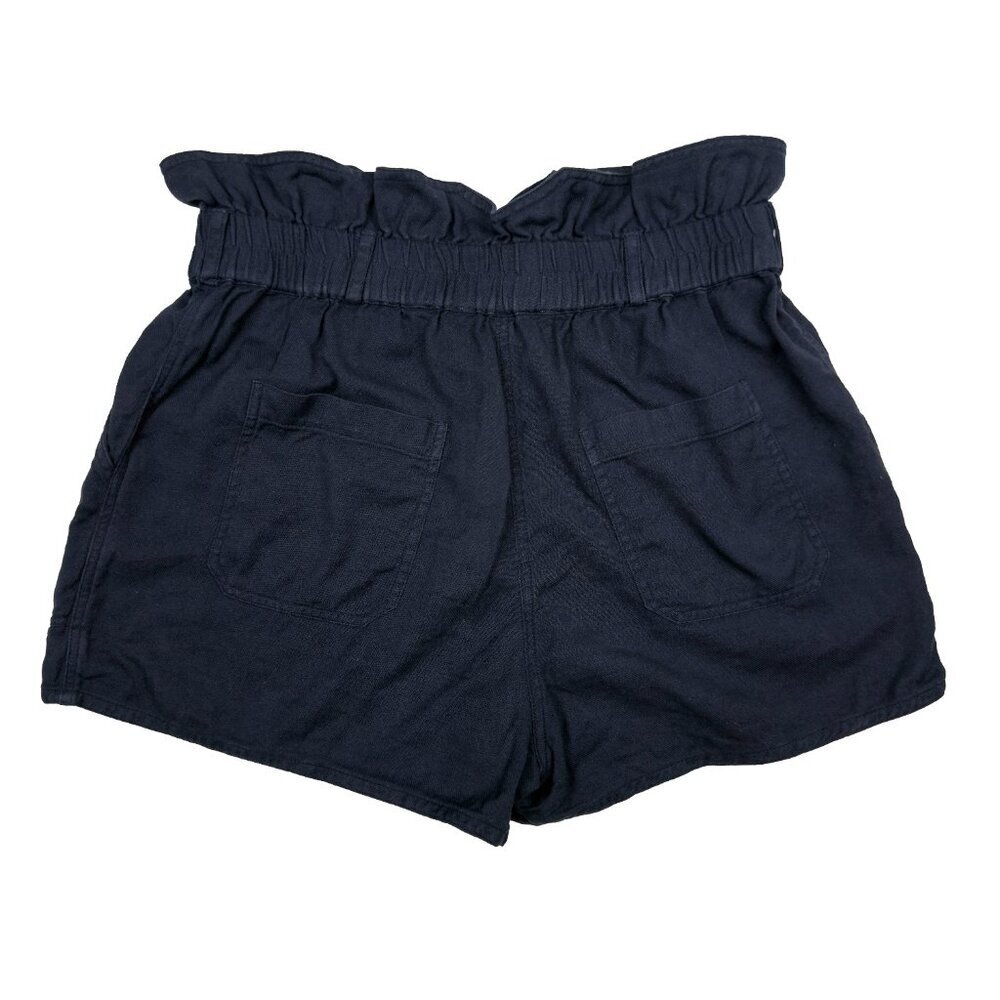 BA&SH Mustang Night Blue Navy Cotton Paperbag‎ Shorts sz 1 / S - Picture 6 of 13